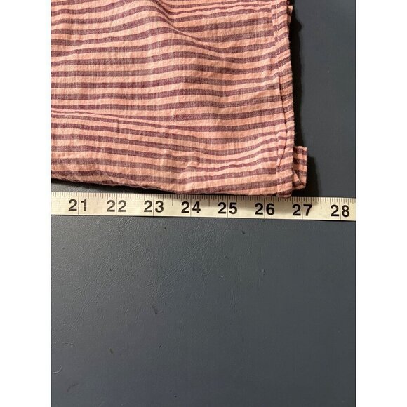 2 Terra & Sky Womens Shirts 3X Blouse sPurple Stripe & Yellow Gingham V-Neck - Picture 15 of 16